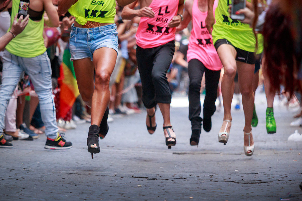 carrera de tacones